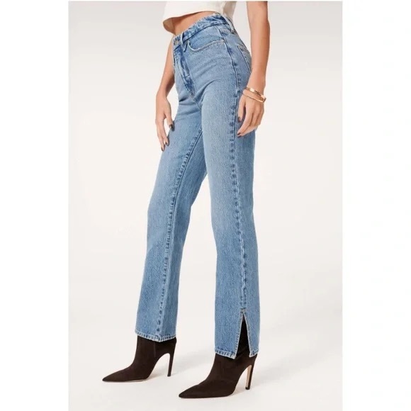 NWT Good Boy Blue 941 Ankle Side Slit Jeans - Picture 2 of 3